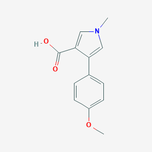 molecular formula C13H13NO3 B137957 4-(4-Methoxyphenyl)-1-methyl-1h-pyrrole-3-carboxylic acid CAS No. 131924-71-5