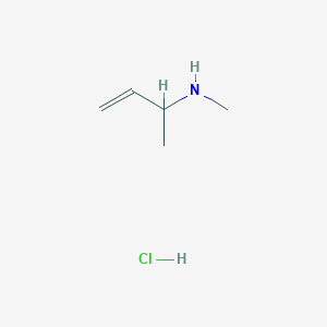 molecular formula C5H12ClN B1379575 (But-3-en-2-yl)(methyl)amine hydrochloride CAS No. 22459-79-6