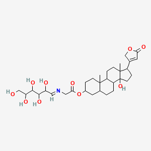 molecular formula C31H47NO10 B13795783 Digitoxigenin-3-beta-L-glucosylglycyl ester CAS No. 81072-28-8
