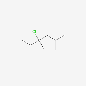 molecular formula C8H17Cl B13795815 4-Chloro-2,4-dimethylhexane CAS No. 54059-76-6