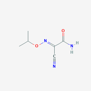 molecular formula C6H9N3O2 B13795829 (2E)-2-Cyano-2-(isopropoxyimino)acetamide 