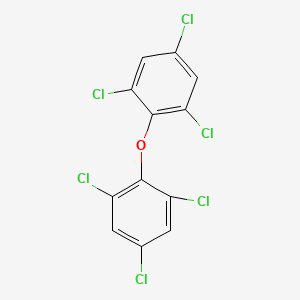 molecular formula C12H4Cl6O B13795889 2,2',4,4',6,6'-Hexachlorodiphenyl ether CAS No. 6973-37-1