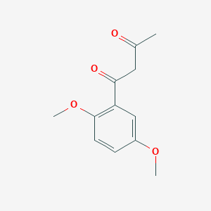 molecular formula C12H14O4 B13795924 1-(2,5-Dimethoxyphenyl)butane-1,3-dione CAS No. 65547-50-4