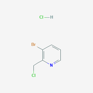 molecular formula C6H6BrCl2N B1379595 3-Bromo-2-(chloromethyl)pyridine hydrochloride CAS No. 1420800-39-0