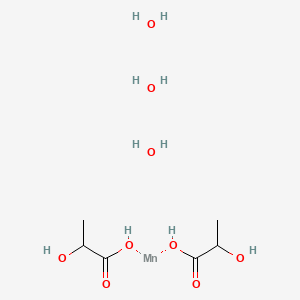 molecular formula C6H18MnO9 B13796025 Manganese(ii)lactate 3-hydrate 