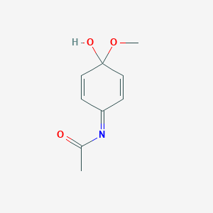 molecular formula C9H11NO3 B13796028 N-(4-hydroxy-4-methoxycyclohexa-2,5-dien-1-ylidene)acetamide 