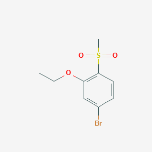 molecular formula C9H11BrO3S B1379603 4-Bromo-2-ethoxy-1-methanesulfonylbenzene CAS No. 1423037-38-0