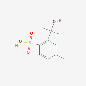 molecular formula C10H14O4S B13796093 2-(2-Hydroxy-2-propanyl)-4-methylbenzenesulfonic acid 