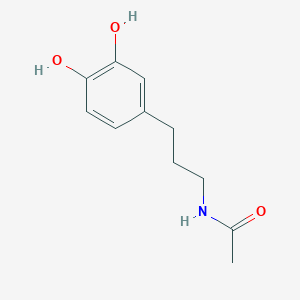 molecular formula C11H15NO3 B137961 N-[3-(3,4-dihydroxyphenyl)propyl]acetamide CAS No. 125789-53-9