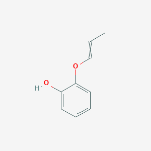 molecular formula C9H10O2 B13796109 Phenol,2-(1-propenyloxy)-(9ci) 