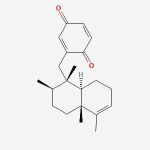 molecular formula C21H28O2 B13796134 (-)-Avarone CAS No. 186416-52-4