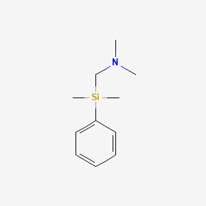 molecular formula C11H19NSi B13796195 Dimethyl(phenyldimethylsilylmethyl)amine CAS No. 54926-29-3