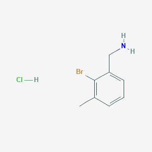 molecular formula C8H11BrClN B1379621 (2-Bromo-3-methylphenyl)methanamine hydrochloride CAS No. 1798017-37-4