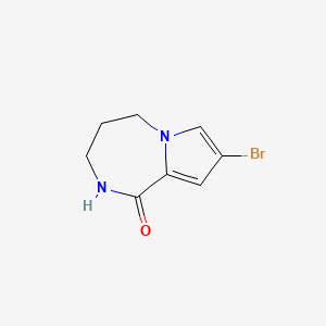8-bromo-1H,2H,3H,4H,5H-pyrrolo[1,2-a][1,4]diazepin-1-one