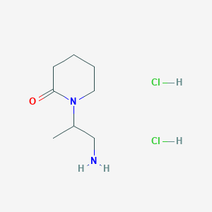 1-(1-Aminopropan-2-yl)piperidin-2-one dihydrochloride