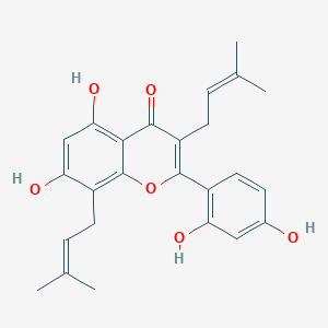 molecular formula C25H26O6 B137963 Kuwanon C CAS No. 62949-79-5