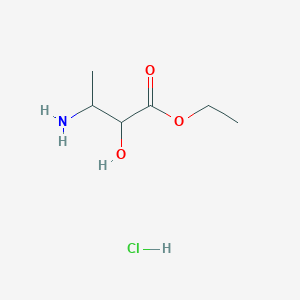 Ethyl 3-amino-2-hydroxybutanoate hydrochloride