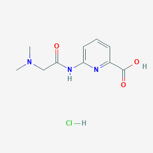 6-[2-(Dimethylamino)acetamido]pyridine-2-carboxylic acid hydrochloride