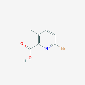 molecular formula C7H6BrNO2 B1379637 6-Bromo-3-methylpyridine-2-carboxylic acid CAS No. 1211516-18-5