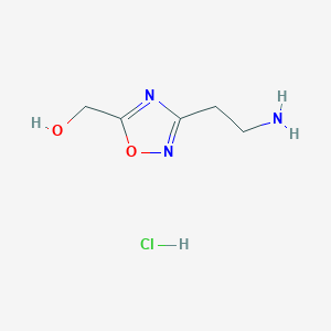 [3-(2-Aminoethyl)-1,2,4-oxadiazol-5-yl]methanol hydrochloride