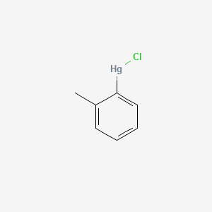 molecular formula C7H7ClHg B13796440 Chloro(2-methylphenyl)mercury CAS No. 2777-37-9