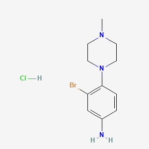 3-Bromo-4-(4-methylpiperazin-1-yl)aniline hydrochloride