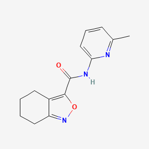 molecular formula C14H15N3O2 B13796520 N-(6-methyl-2-pyridinyl)-4,5,6,7-tetrahydro-2,1-benzisoxazole-3-carboxamide 