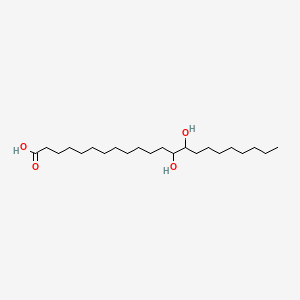 molecular formula C22H44O4 B13796556 13,14-Dihydroxydocosanoic acid CAS No. 616-01-3