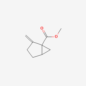 molecular formula C9H12O2 B13796577 Bicyclo[3.1.0]hexane-1-carboxylic acid, 2-methylene-, methyl ester (9CI) 