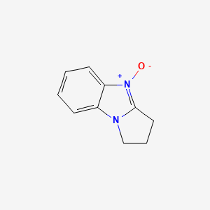 molecular formula C10H10N2O B13796592 1H-Pyrrolo[1,2-a]benzimidazole,2,3-dihydro-,4-oxide(8CI,9CI) 