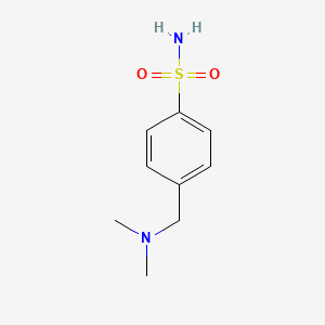 molecular formula C9H14N2O2S B1379669 4-[(Dimethylamino)methyl]benzene-1-sulfonamide CAS No. 1547880-06-7