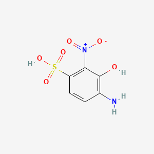molecular formula C6H6N2O6S B13796696 3-Hydroxy-2-nitrosulphanilic acid CAS No. 71411-74-0