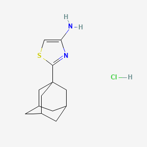 molecular formula C13H19ClN2S B1379670 2-(Adamantan-1-yl)-1,3-thiazol-4-amine hydrochloride CAS No. 1803606-84-9
