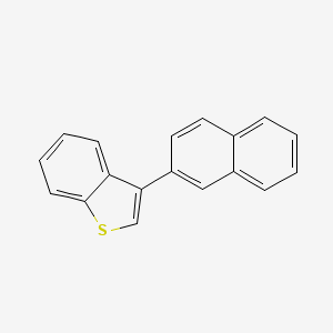 molecular formula C18H12S B13796718 Benzo[b]thiophene, 3-(2-naphthalenyl)- CAS No. 55712-60-2