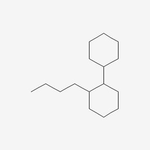 molecular formula C16H30 B13796752 1,1'-Bicyclohexyl, 2-butyl- 