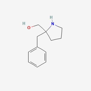 molecular formula C12H17NO B1379678 (2-苄基吡咯烷-2-基)甲醇 CAS No. 1355171-96-8