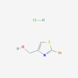 molecular formula C4H5BrClNOS B1379685 (2-Bromo-1,3-thiazol-4-yl)methanol hydrochloride CAS No. 1609396-56-6