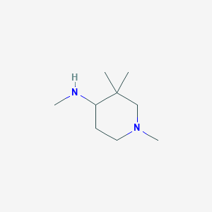 molecular formula C9H20N2 B13796857 4-Piperidinamine,N,N,3,3-tetramethyl-,(-)-(9CI) 