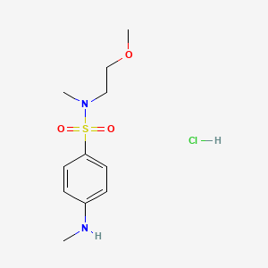N-(2-methoxyethyl)-N-methyl-4-(methylamino)benzene-1-sulfonamide hydrochloride