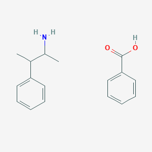 molecular formula C17H21NO2 B13796911 Benzoic acid; 3-phenylbutan-2-amine CAS No. 6306-72-5