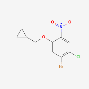 1-Bromo-2-chloro-5-(cyclopropylmethoxy)-4-nitrobenzene