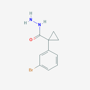 1-(3-Bromophenyl)cyclopropane-1-carbohydrazide