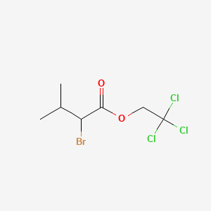 molecular formula C7H10BrCl3O2 B13796952 Trichloroethyl 2-bromoisovalerate CAS No. 64047-48-9