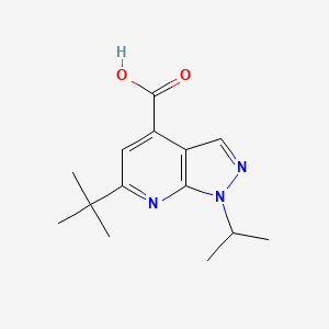 6-(tert-butyl)-1-isopropyl-1H-pyrazolo[3,4-b]pyridine-4-carboxylic acid