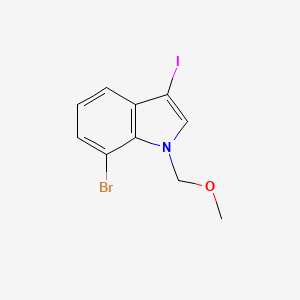 molecular formula C10H9BrINO B1379697 7-Bromo-3-iodo-1-methoxymethyl-1H-indole CAS No. 793728-18-4