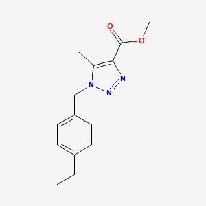 methyl 1-[(4-ethylphenyl)methyl]-5-methyl-1H-1,2,3-triazole-4-carboxylate