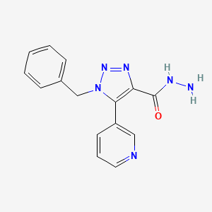 1-benzyl-5-(pyridin-3-yl)-1H-1,2,3-triazole-4-carbohydrazide