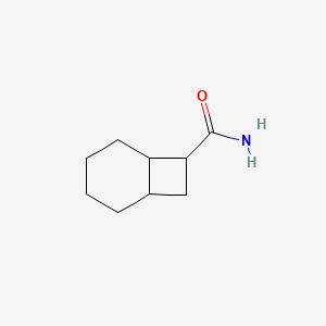 molecular formula C9H15NO B13797004 Bicyclo[4.2.0]octane-7-carboxamide CAS No. 90693-50-8