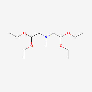 molecular formula C13H29NO4 B13797122 N,N-Bis(2,2-diethoxyethyl)methylamine CAS No. 6948-86-3