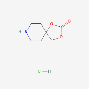 molecular formula C7H12ClNO3 B1379715 1,3-Dioxa-8-azaspiro[4.5]decan-2-one hydrochloride CAS No. 1609400-64-7